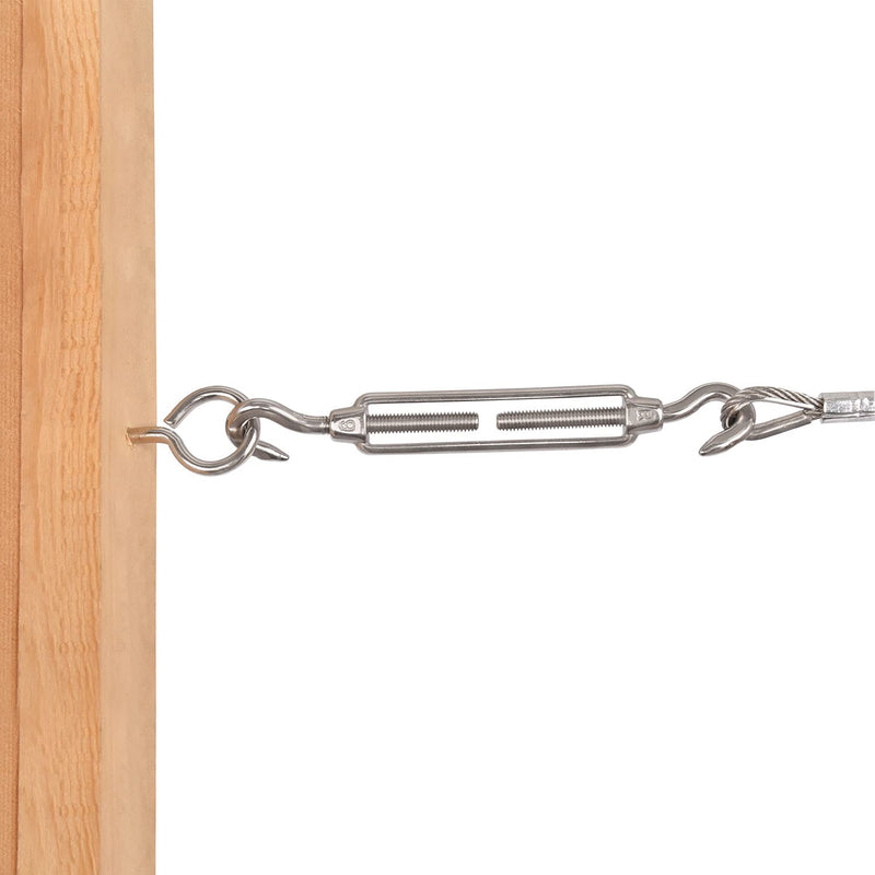 SHONAN 2.5" Stainless Steel Eye Screws for Wood, 18 Pcs Screw Eye Hooks Eye Bolt Hooks, Eye Screw Hooks for Indoor Outdoor Use, 55 Lbs Capacity 2.5 Inch, 18 Pack - NewNest Australia