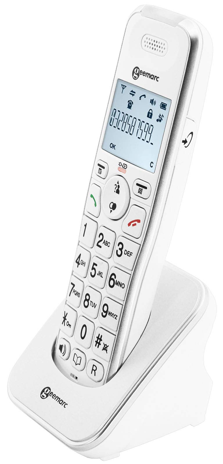 Geemarc Amplidect 295 HS - Additional Handset for Geemarc Amplidect 295 Range with Extra Large Buttons - Main Base Unit Required - Low to Medium Hearing Loss - Hearing Aid Compatible - UK Version - NewNest Australia