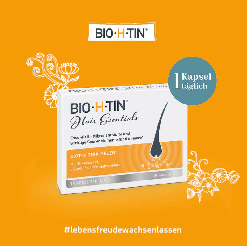 BIO-H-TIN Hair Essentials – micronutrient capsules for hair full of wow, 90 capsules for 3 months, 90 pieces (pack of 1) - NewNest Australia