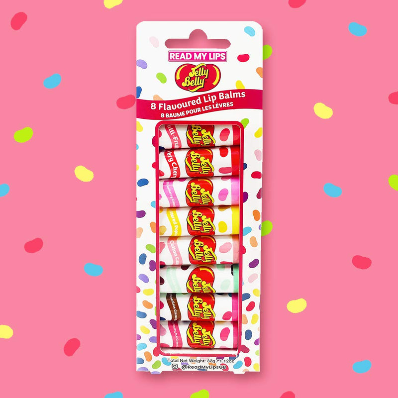 Read My Lips Jelly Belly Lip Balm, Party - 8-Piece - NewNest Australia