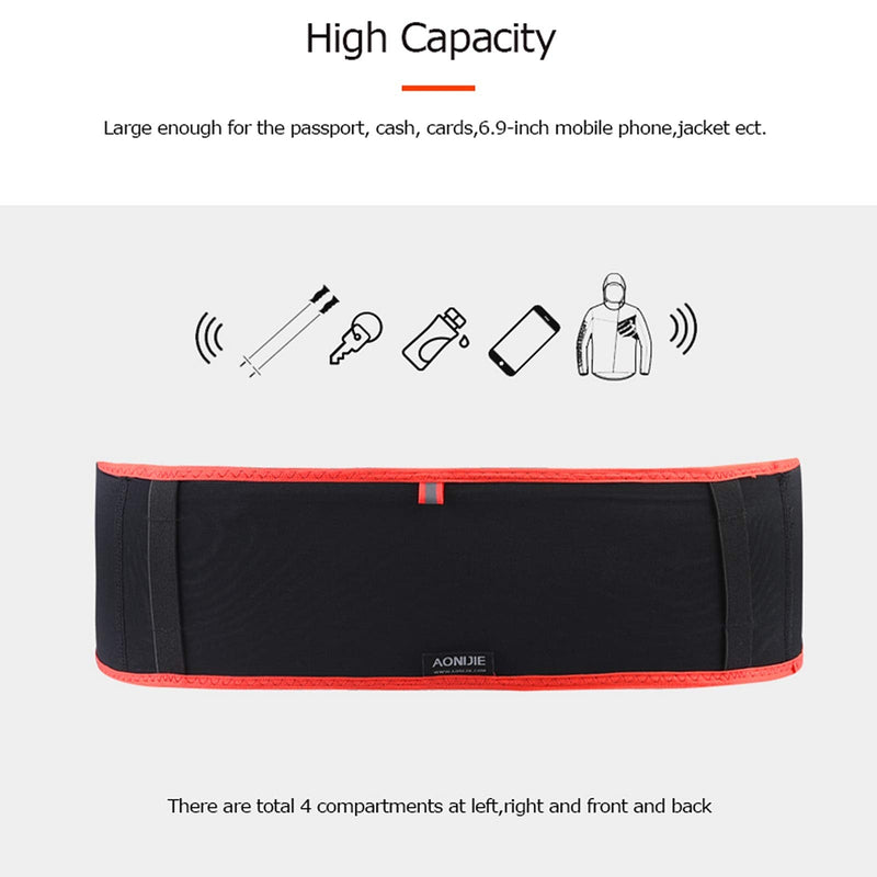 AONIJIE Hydration Belt Running Fanny Pack, with 250ml Soft Water Bottle Flask Phone Holder for Trailing Running Climbing Jogging Cycling Workout Fitness 3 Colors (Black, M/L) Black - NewNest Australia