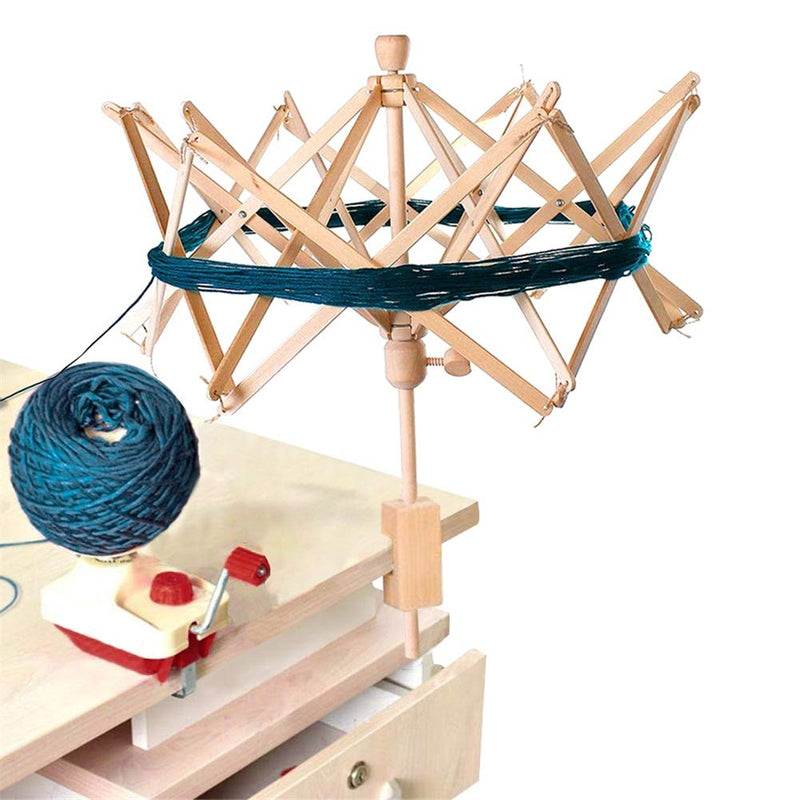 Yarn Winder, Wooden Umbrella Swift Yarn Winder, Wood Swift Yarn Holder,24" Hand Crafted Skein & Hanks Winder | Knitting Crochet - Yarn Swift - NewNest Australia