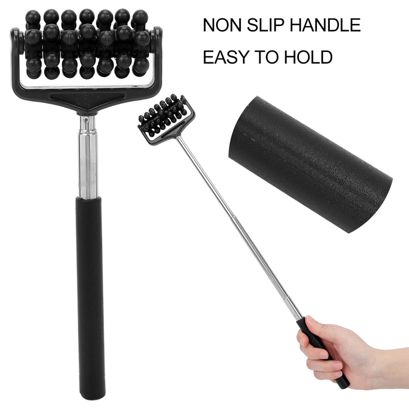 Telescopic Back Massager, Massage Roller, Men Women Massage Roller Stick Manual Massager For Massage And Relaxation, Relieves Body Muscle Fatigue And Pain (Black) - NewNest Australia