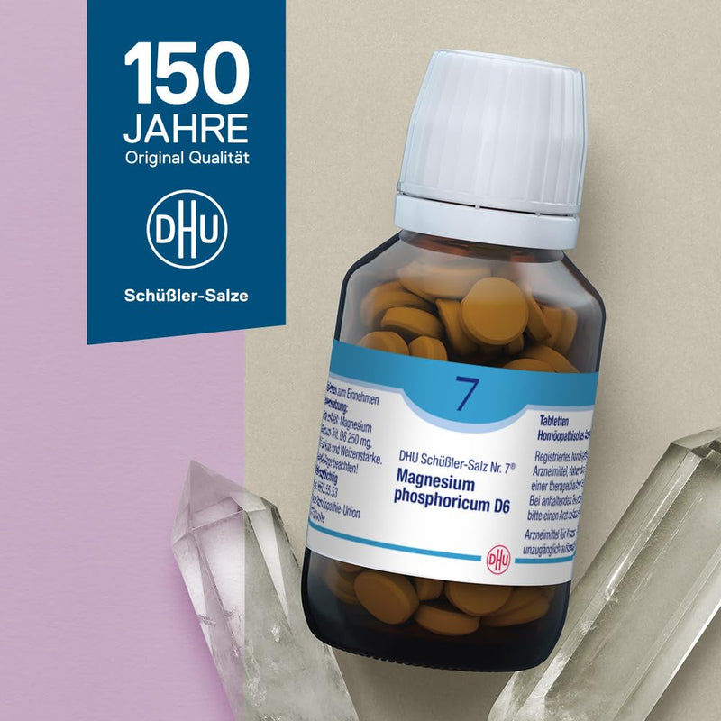 DHU Schüßler Salt No. 7 Magnesium phosphoricum D6 - The mineral salt for muscles and nerves - the original - environmentally friendly in a medicine jar, 200 tablets - NewNest Australia