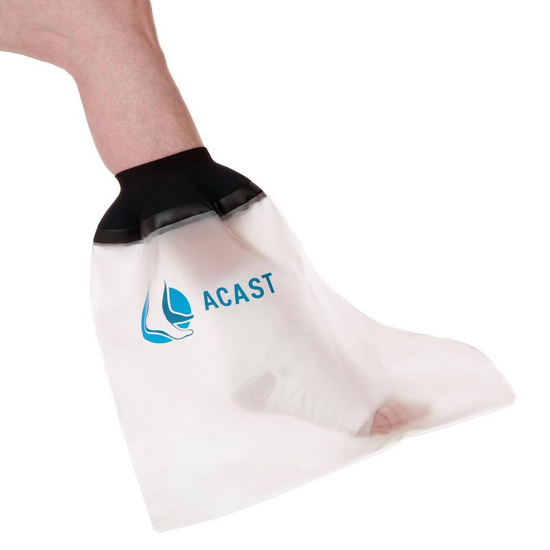 ACAST Waterproof Foot Cast Cover For Shower - Easy To Use, Reusable Waterproof Protector For Foot, Toe, Ankle wounds, Plaster Foot Dressing Protector - Free E-book Included - NewNest Australia