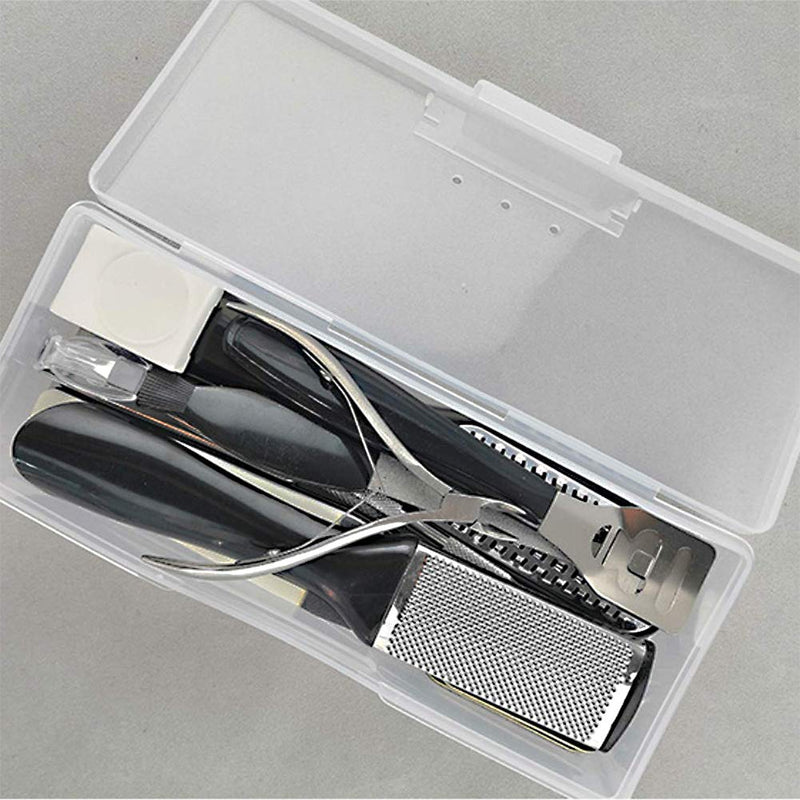 Professional Pedicure Tools Set 15PCS Foot Care Dead Skin Remover and Nail File Foot Rasp Tools Set for Men/Women with Storage Box Stainless Steel Foot File Pedicure and Manicure Set - NewNest Australia