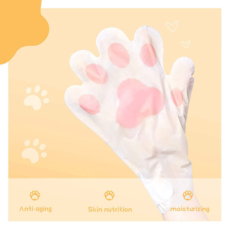 3 Pack Hands Moisturizing Gloves, Hand Masks Hand Care Spa Treatment to Sooth, Serum Vitamins Natural Plant Extracts for Dry, Aging, Cracked Hands Intense Skin Nutrition Hand Care(Honey) - NewNest Australia