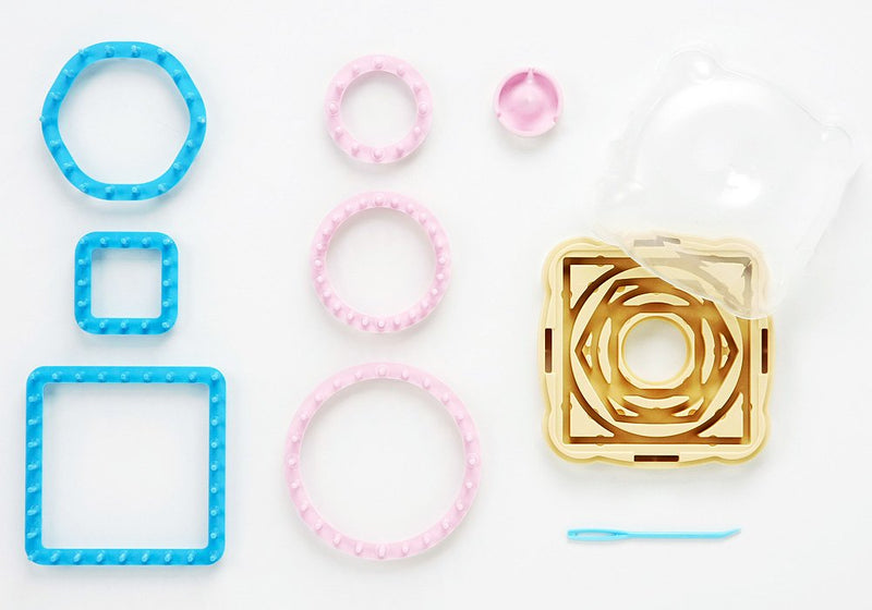 Clover "Hana-Ami" Flower Loom 6 Shape Set, Pink/Blue (3146) - NewNest Australia