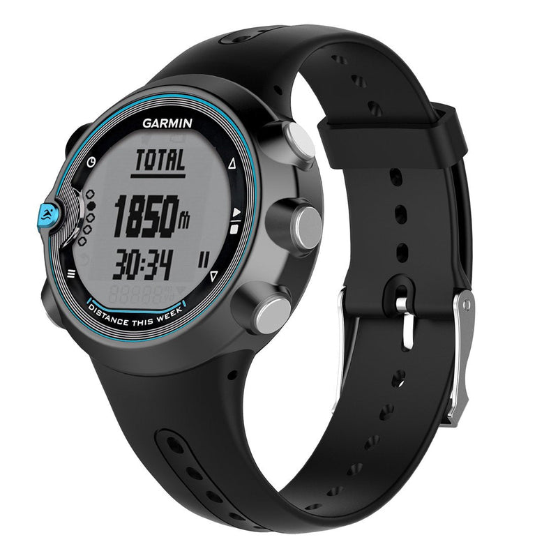 MOTONG Silicone Replacement Strap for Garmin Swim Watch (Silicone Black) Silicone Black - NewNest Australia