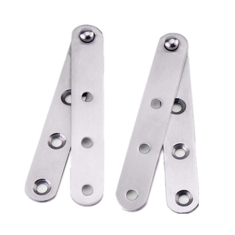 Gizhome 4 Pack 360 Degree Rotatable Door Pivot Hinges, Stainless Steel Drawer Window Door Fittings - 100 mm/3.94 in 4pack - NewNest Australia