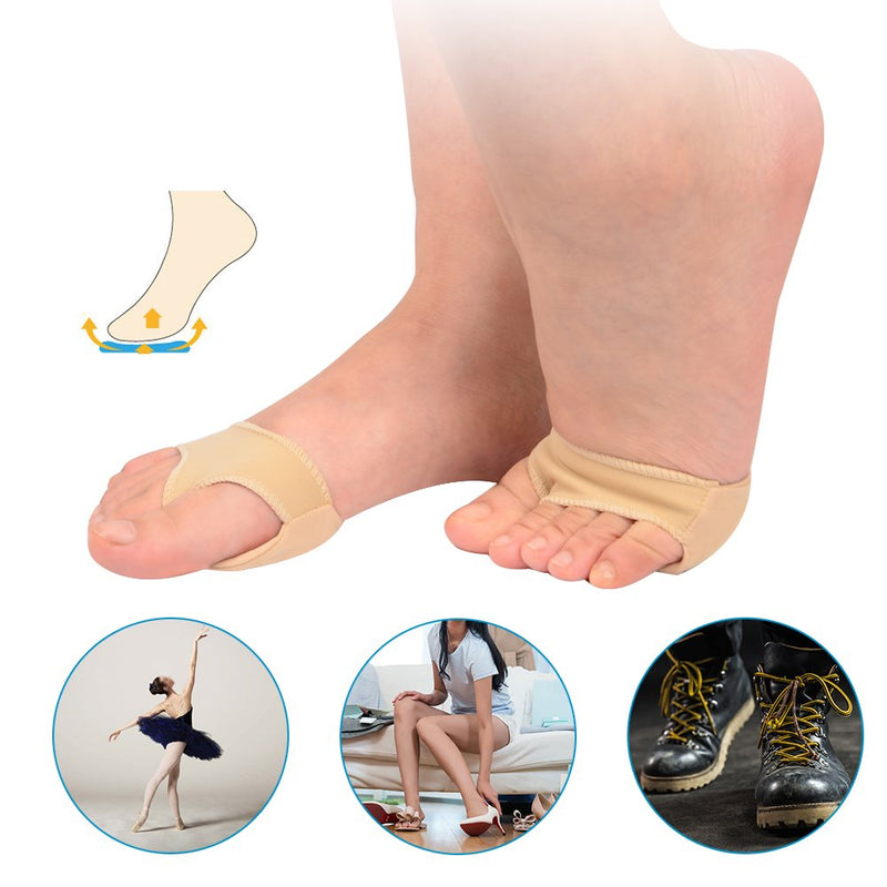 SOUMIT Metatarsal Pads, Forefoot Cushion Pads with Soft Silicone Metatarsal Gel Protector Cushion Pads Relieve Pain for Hard Skin Calluses Arthritis (EU 35-40 / UK 3-7) S UK3-7 Footpads - NewNest Australia