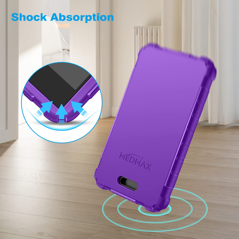 Medmax Silicone Case For Omnipod Dash Pdm (Personal Diabetes Manager), Lightweight Shockproof Anti Slip Protective Cover Soft Gel Skin With Raised Bezel For Omnipod Dash Device (Purple) - NewNest Australia