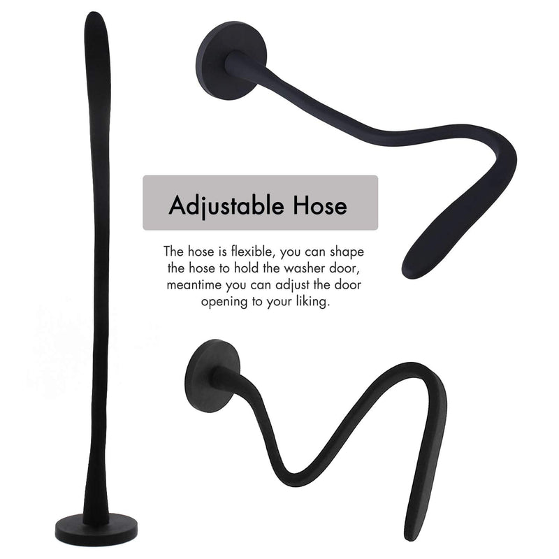 Spidfee Front Washer Door, Flexible Washer and Dryer Door Support Keep Washer Drying Door Open to Keep Dry - Black - NewNest Australia