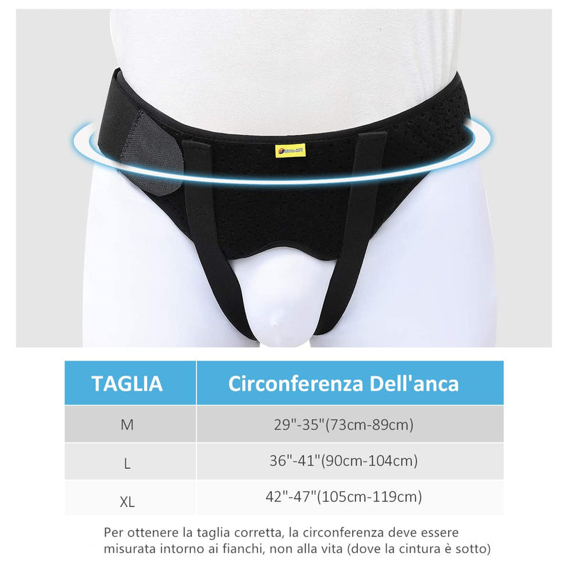 Tenbon Hernia Belt For Men Women Flexible Adjustable Hernia Belt Support Band Pain Relief Recovery Belt With 2 Removable Compression Pads Comfortable Material (M) - NewNest Australia