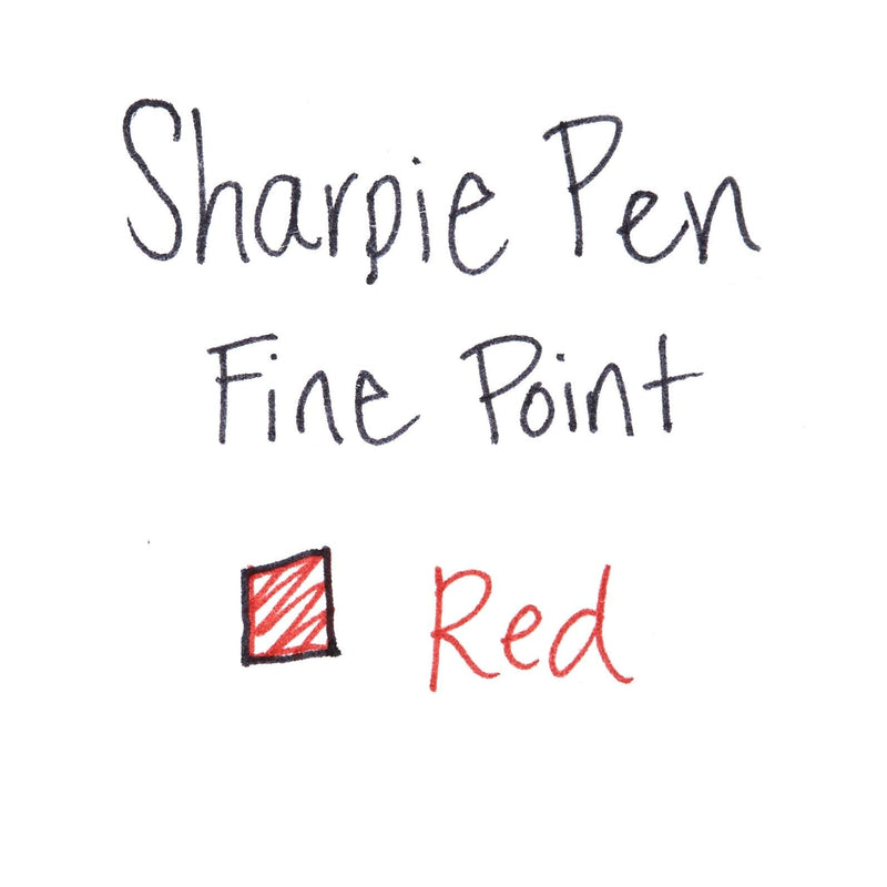 Sharpie Felt Tip Pens, Fine Point, Red, 12-Count - NewNest Australia