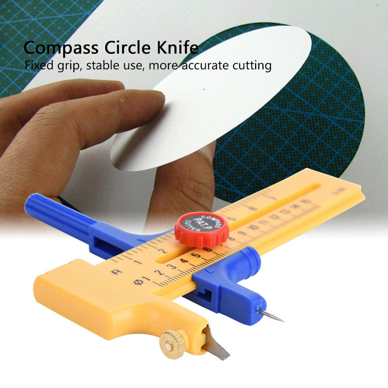 Adjustable Compass Circle Cutter Round Draw Picture Paper Craft Supplies Cutting Knife Tool - NewNest Australia