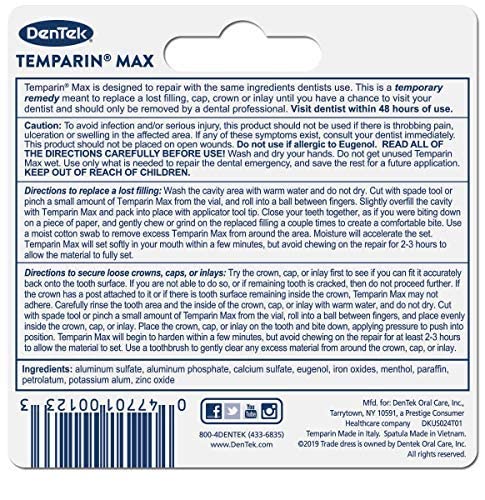 Dentek Temparin Max Repair Kit, 13+ Repairs, 2.64 Grams (Pack of 6) - NewNest Australia