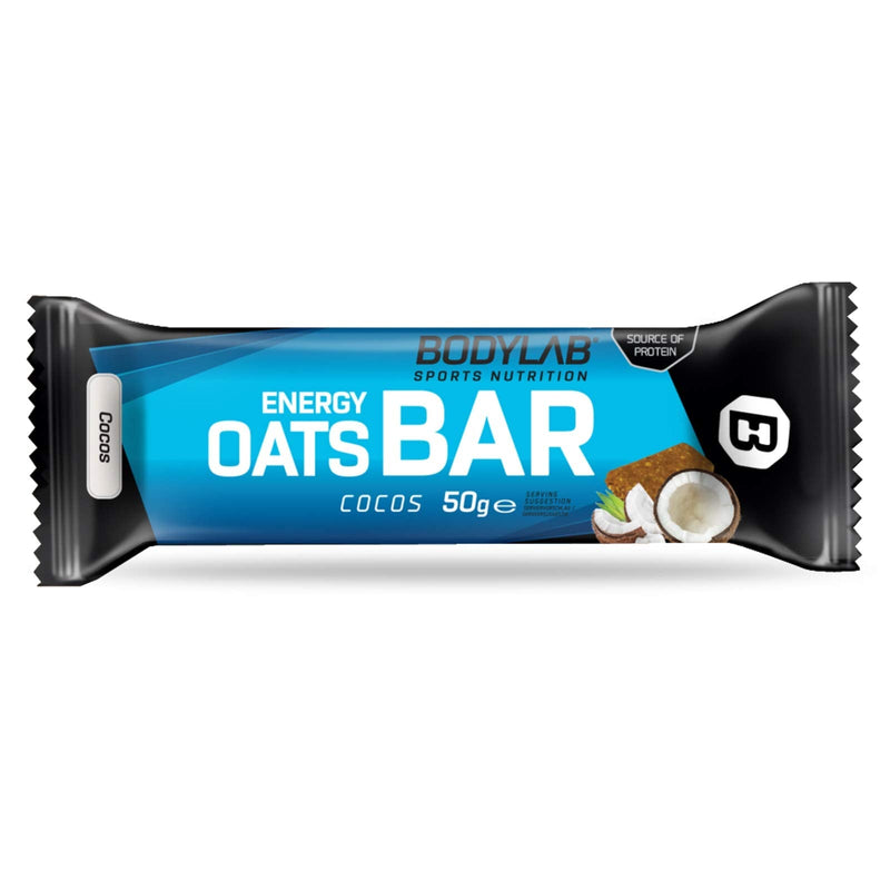 Bodylab24 Energy Oats Bar Coconut 12 X 50 G Storage Box, Oatmeal Bar For Energy Kick Before Training Or For Intermediate Energy Bar With More Than 30 G Carbohydrates And Vitamin B1 - NewNest Australia