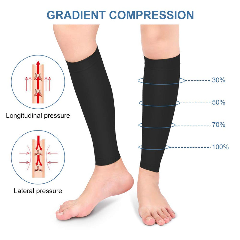 Calf Compression Stockings, Varicose Veins Medical Thrombosis Stockings Protection With 20-30 Mmhg Class 2 Gradient Compression For Men And Women, Ultralight, Varicose Veins, Black, Xl - NewNest Australia