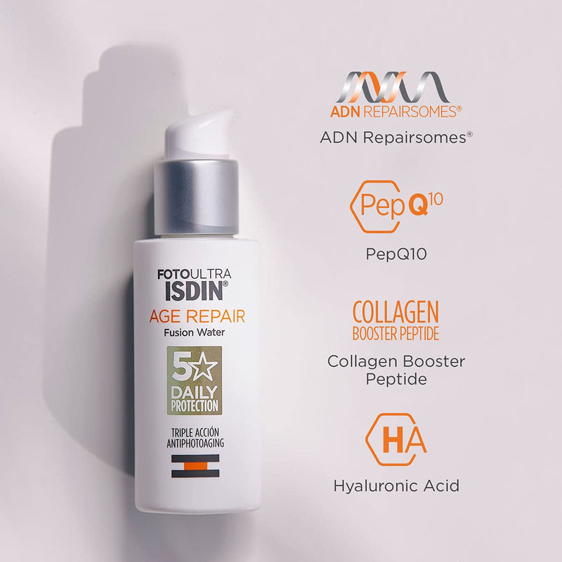 ISDIN FotoUltra Age Repair FW SPF 50 50ml | Daily facial sun cream | Triple anti-ageing action - NewNest Australia