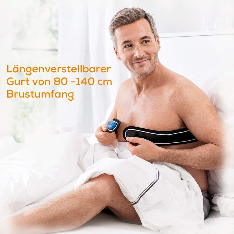 Beurer Sl 40 Anti-Snoring Belt With Ems Technology To Prevent Position-Dependent Snoring In The Supine Position, For Weak And Strong Snorers, Intensity And Strap Individually Adjustable - NewNest Australia