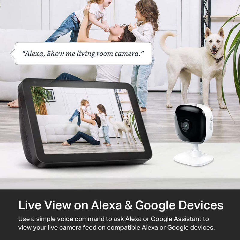 Kasa Indoor Smart Home Camera by TP-Link, 1080p HD Security Camera wireless 2.4GHz with Night Vision, Motion Detection for Baby Monitor, Cloud & SD Card Storage, Works with Alexa & Google Home (EC60) New version w/SD Slot - NewNest Australia