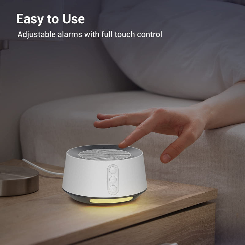 White Noise Machine with 14 Soothing Sounds and Warm Night Light for Sleeping, 5 Timers and Memory Feature Plug in Sound Machine for Baby, Adults-White White 17.98 - NewNest Australia