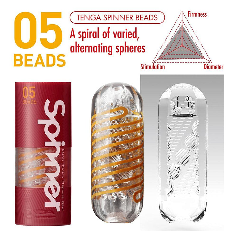 TENGA Spinner SPN-005 Beads Reusable Spiral-Motion Male Masturbator - NewNest Australia