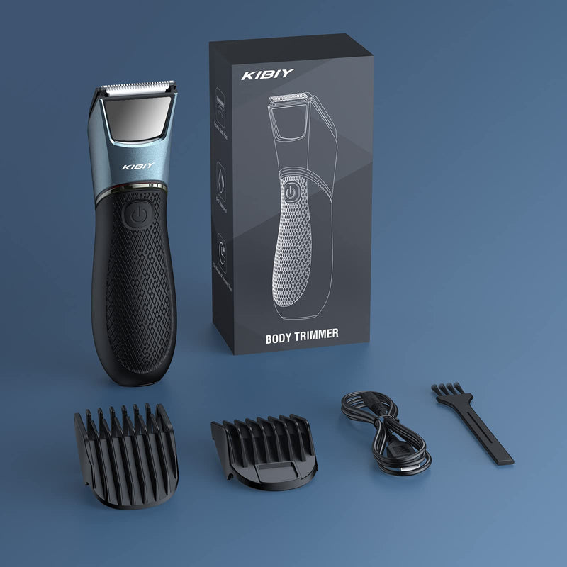 Kibiy Men'S Intimate Razor With Led Light And Mirror, Ipx7 Waterproof Body Hair Trimmer, Professional Body Groomer With Ceramic Blade And Protective Comb, Rechargeable - NewNest Australia
