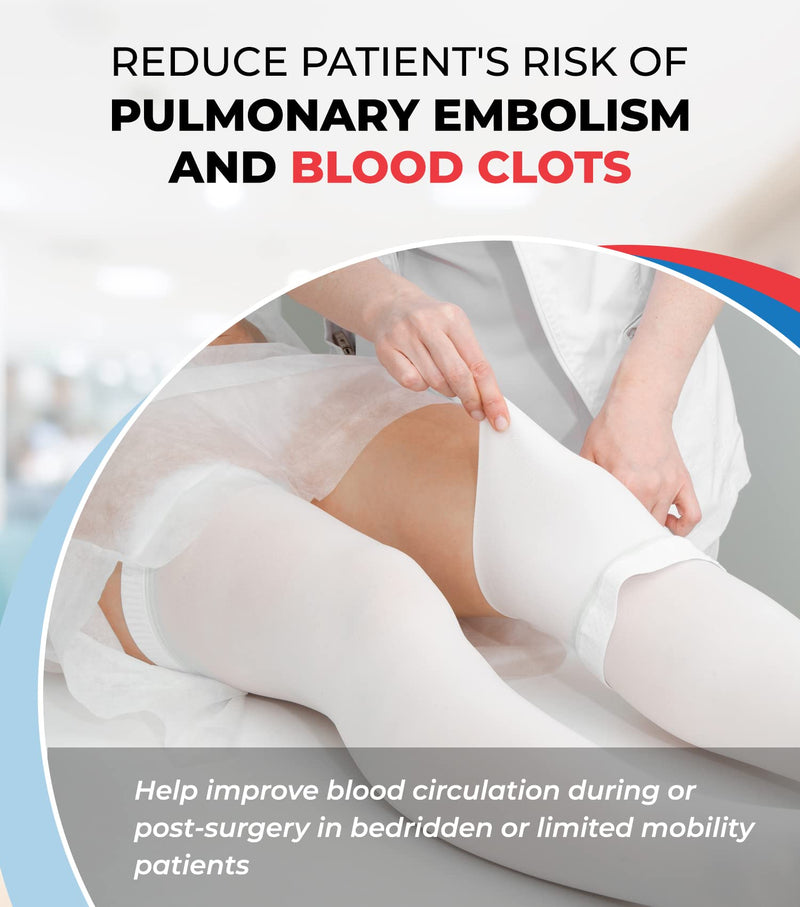 ITA-MED Anti Embolism Thigh Highs for Men & Women, 18 mmHg Light Compression Stockings w/Opening, Medical Orthopedic Support socks for Varicose Veins, Edema, Swelling, Soreness, Pains, and Aches, S Small - NewNest Australia