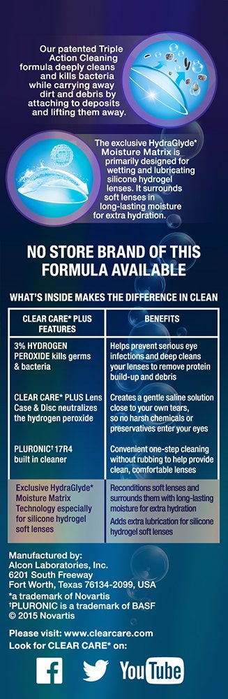 Clear Care Plus Cleaning Solution Travel Pack, No Flavor, 3 Fl Oz 3 Fl Oz (Pack of 1) - NewNest Australia