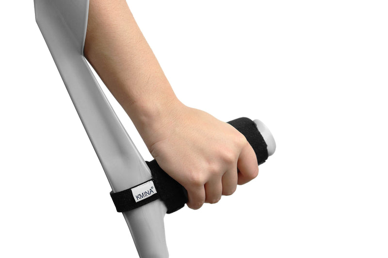 KMINA - Crutches Handles Pads (x2 Units), Crutches Soft Grip, Crutch Handle Covers Padded, Crutches Pads for Adults, Crutch Pads Memory Foam, Crutches Padding Handles - Made in Europe 2 units - NewNest Australia