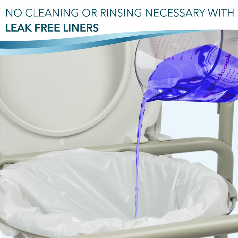 TidyCare Commode Liners for Bedside Portable Toilet Chair Bucket | Value Pack of 48 Disposable Waste Bags for Adults | Universal Fit 1 - NewNest Australia