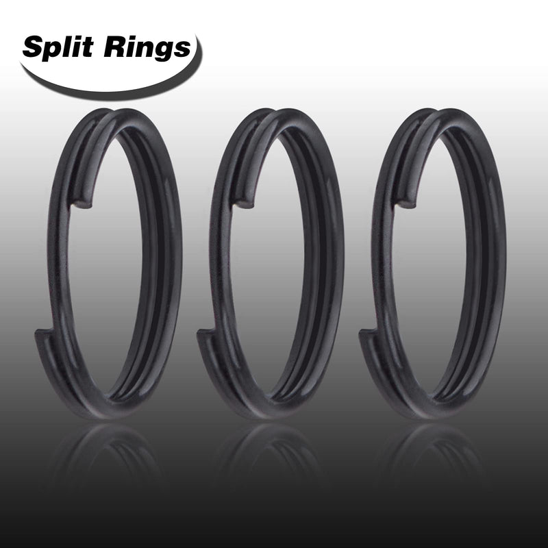BronaGrand 200pcs 10 mm Split Rings Alloy Double Loop Jump Rings Keychain Ring Connectors for DIY Arts Crafts Organization Home Car Office Keys Attachment, Black - NewNest Australia