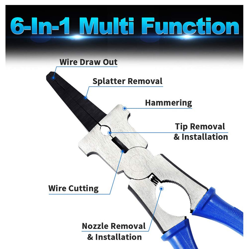 SPEEDWOX MIG Welding Pliers Set Stainless Steel Metal Sheet Thickness Gauge Welding Tools Set A - NewNest Australia