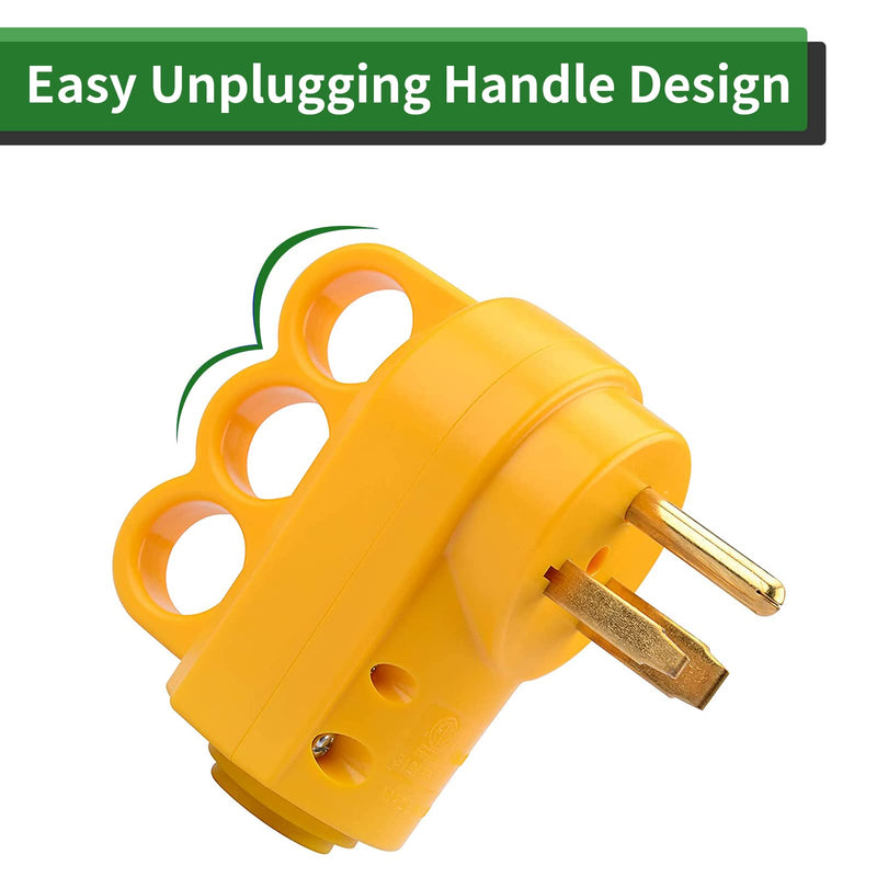 RVGUARD NEMA 6-30P/6-50P Plug, 30/50 Amp 250 Volt Male Plug, 6-30P/6-50P Welder Replacement Plug, ETL Listed 6-50HP - NewNest Australia