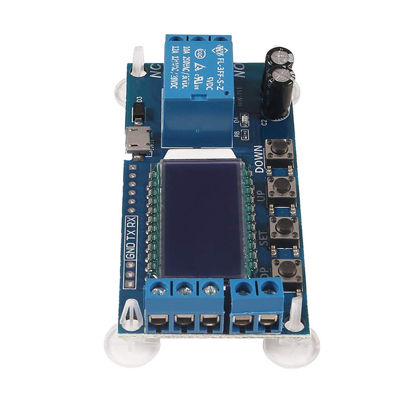 ACEIRMC Time Delay Relay DC 5V 12V 24V Delay Controller Board Delay-Off Cycle Timer 0.01s-9999mins Trigger Delay Switching Relay Module with LCD Display Support Micro USB 5V Power Supply (2pcs) 2pcs - NewNest Australia