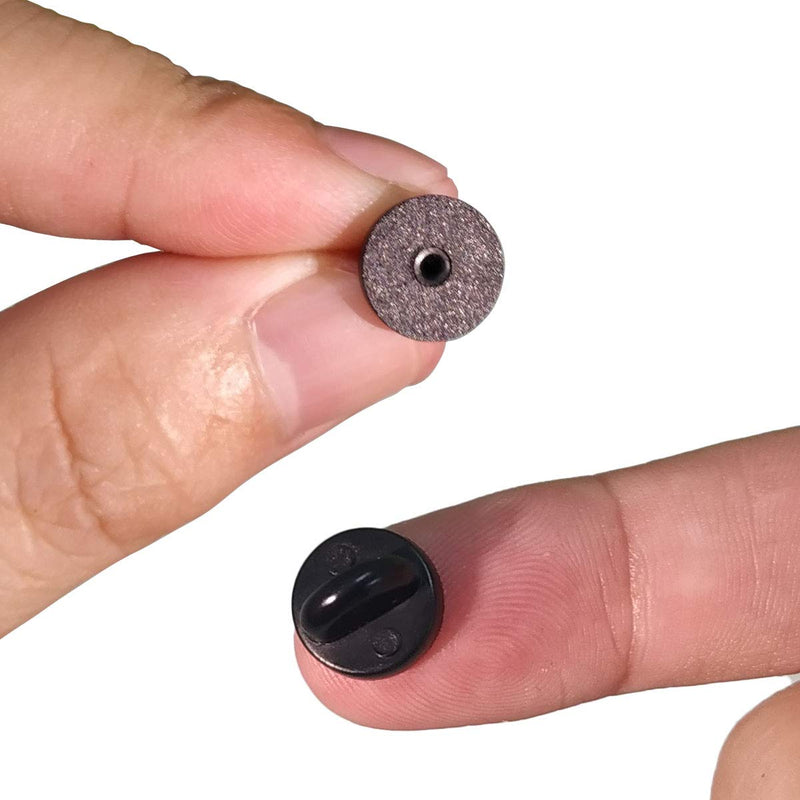 100pcs PVC Rubber Pin Backs, Rubber Lapel Pin Backs for Replacement Uniform Badge(Black) 100PCS - NewNest Australia