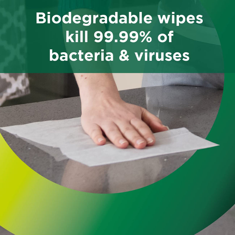 Clinell Universal Plastic Free Biodegradable Cleaning and Disinfectant Wipes for Surfaces - 6 Packs of 60 Wipes - Multi-Purpose Wipes, Green & GCIHS500 Hand Sanitiser Gel- 500ml bottle + Hand Sanitiser Gel, 500ml bottle - NewNest Australia