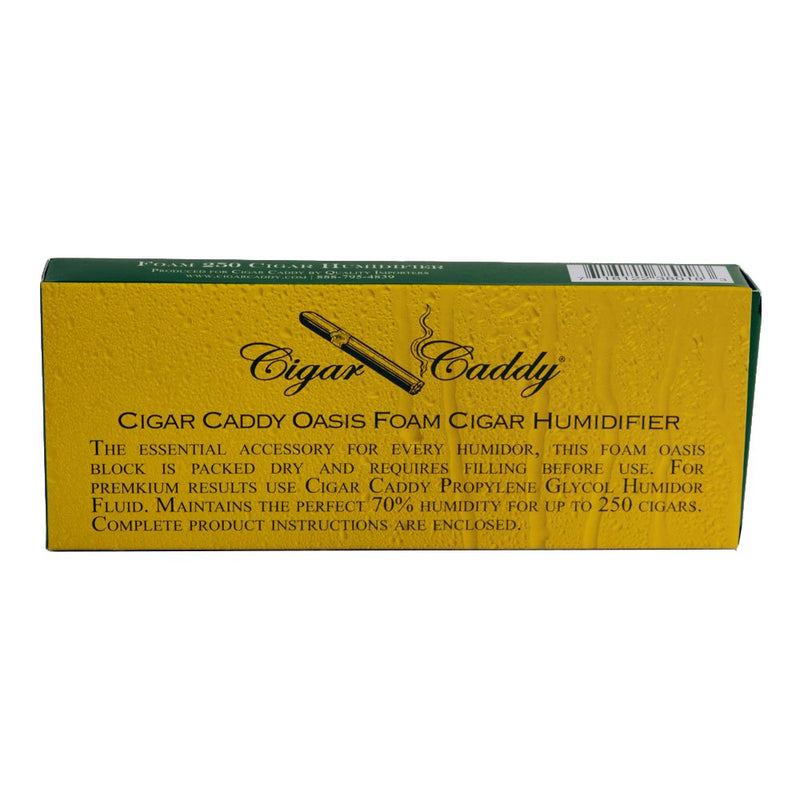 Cigar Caddy Deluxe Humidifier, Large Foam Humidifier, Rectangle, Maintains 70% Humidity for up to 250 Cigars - NewNest Australia