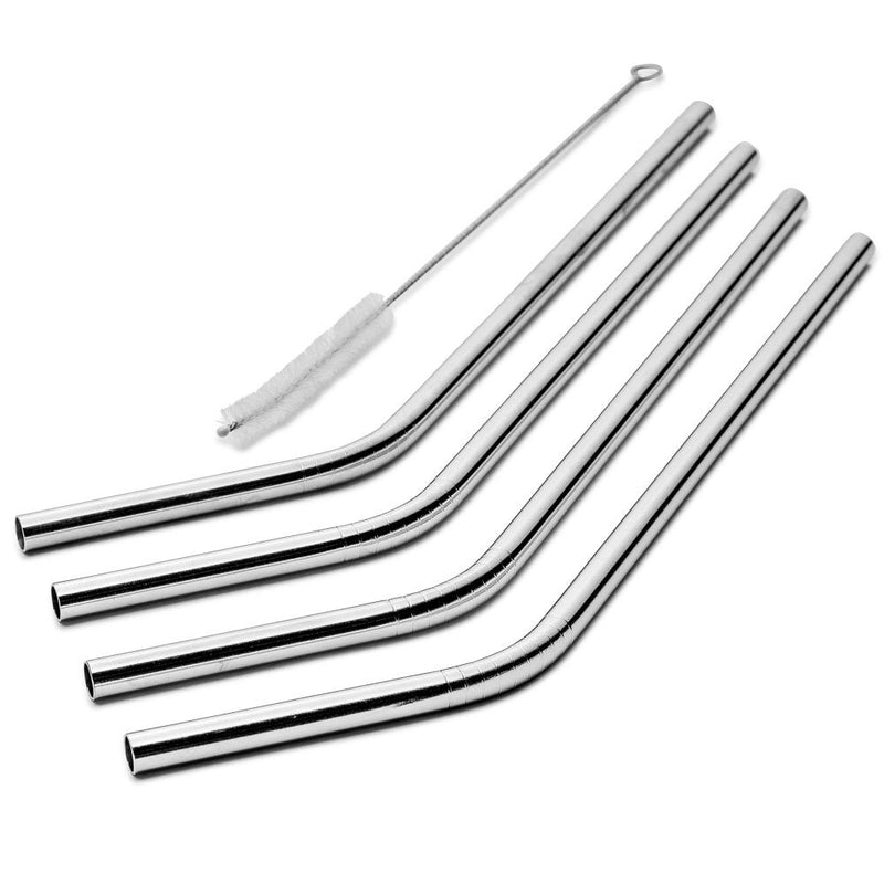 SipWell Stainless Steel Drinking Straws, Set of 4, Free Cleaning Brush Included 8.46 Inches Long - 6mm - NewNest Australia