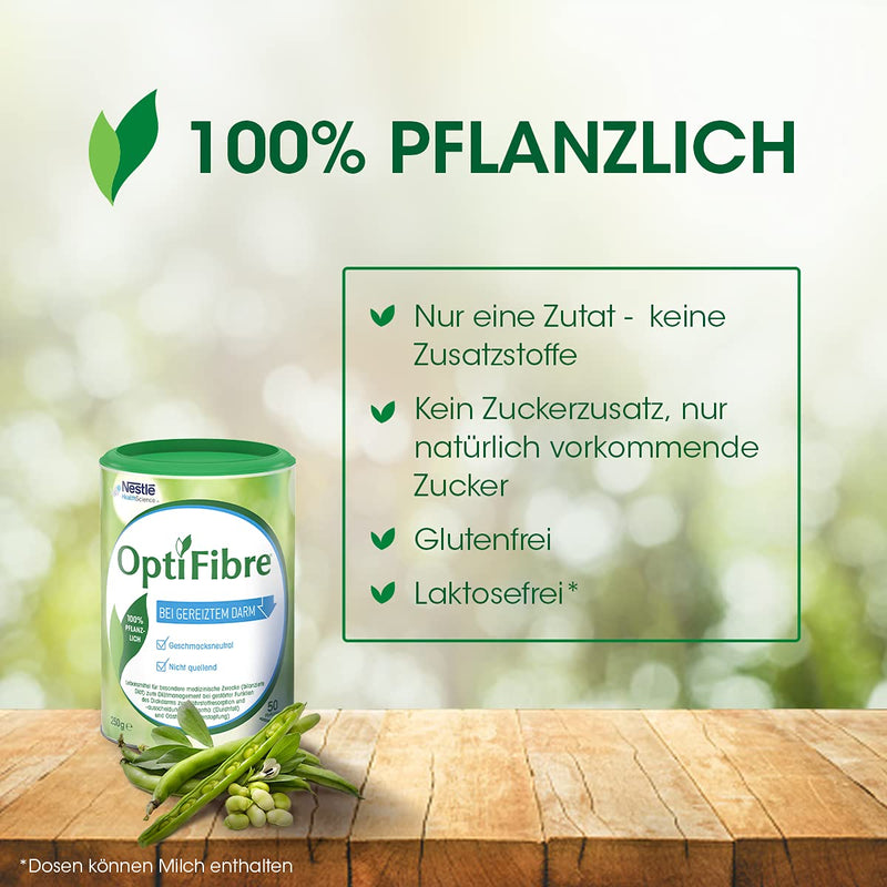 Optifibre 125G Tin | Soluble Fiber | For Irritated Intestines | Can Restore The Intestinal Flora And Normalize Nutrient Intake | 100% Vegetables | Tasteless, Easily Soluble Without Swelling - NewNest Australia