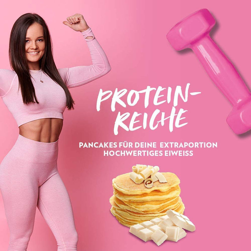 Gymqueen Protein Pancake Baking Mix Vanilla 500 G, Protein-Rich Pancake Mix, Pancake Powder For Your Extra Portion Of Protein, Quick And Easy Preparation, Reduced Sugar - NewNest Australia