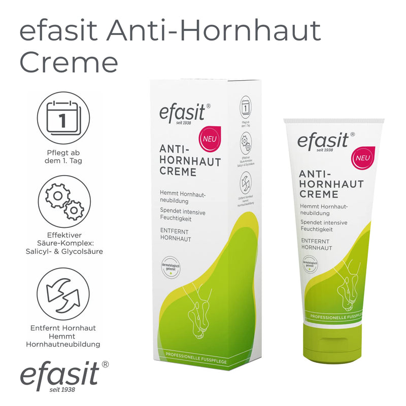 Efasit Anti-Callus Cream, 75 Ml, Callus Remover Cream With Acid Complex For Callused Feet, Inhibits Callus Reformation, Callus Reduction Cream Delivers Visible Results After 4 Days - NewNest Australia