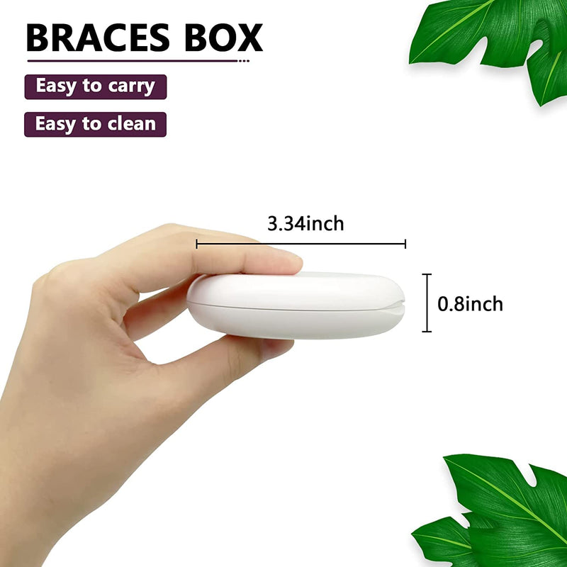 Braces box Dento box splint box (also for bite splint, grinding splint) 2 pieces orthodontic box (white) white - NewNest Australia
