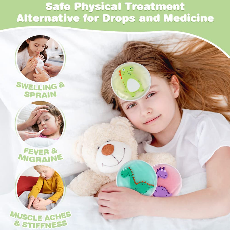 Hilph Cooling Pads Children'S Ice Pack Kids Gel Cooling Pad Cool Pack Kids Reusable Cool Pack Cold And Warm Compress For Wisdom Tooth, Injuries, Itching, Swelling Pack Of 3 - NewNest Australia
