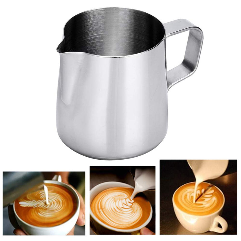 NewNest Australia - Dailyart Milk Frothing Jug Frothing Pitcher Espresso Steaming Pitcher Barista Tool Coffee Machine Accessory 304 (18/8) Stainless Steel 160ml 5.4 oz(mini) 
