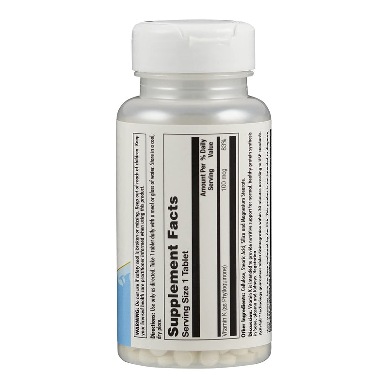 Kal 100 Mcg K1 Tablets, 100 Count - NewNest Australia