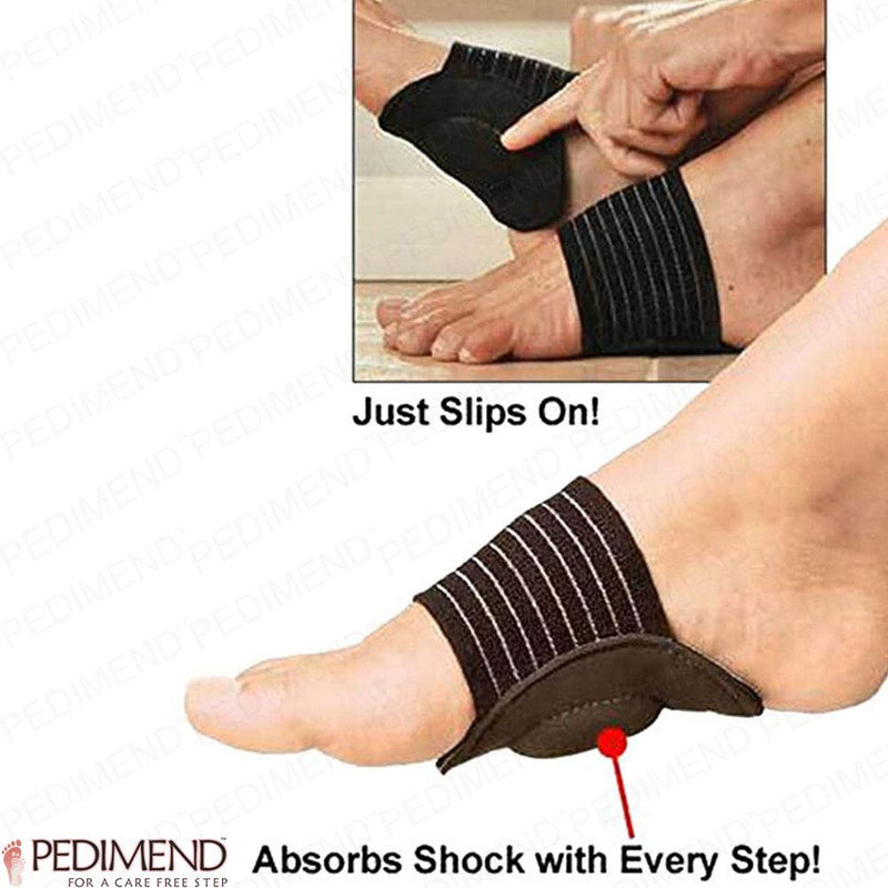 Pedimend Flat Foot Arch Support Insoles (4PAIR) - Plantar Fasciitis Insole - Plantar Fasciitis Sleeve - Heel Support Socks - Reduces Cramps & Stiffness/Shock Absorber Pad – Foot Care - NewNest Australia