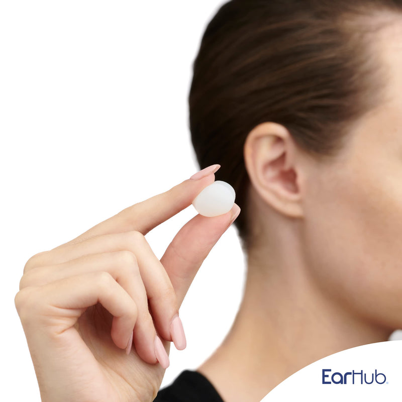 EarHub - Sleepwell Soft Premium Silicone Earplugs 6 Pairs of Reusable & Custom Fit, Best Used for Sleep, Travel, Water Sports, Work, Study & Concerts. Travel Case Included. - NewNest Australia
